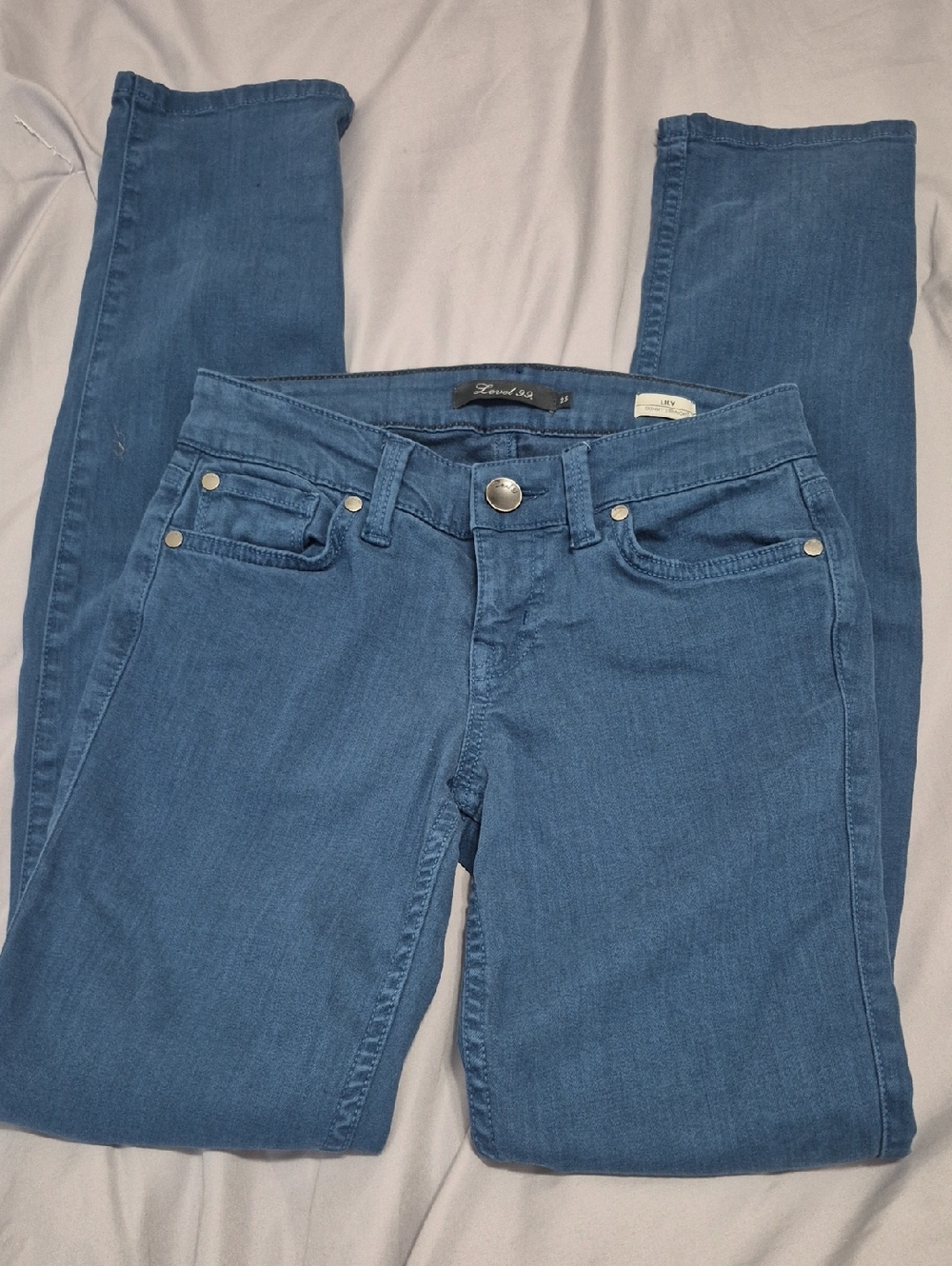 Level 99 Blue Skinny Jeans Lily Size 25